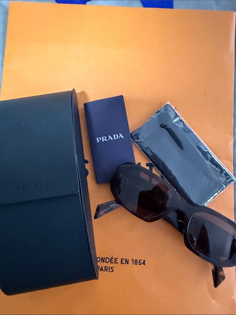 Authentic Prada Full Inclusion Tortoiseshell Sunglasses with Brown Lenses